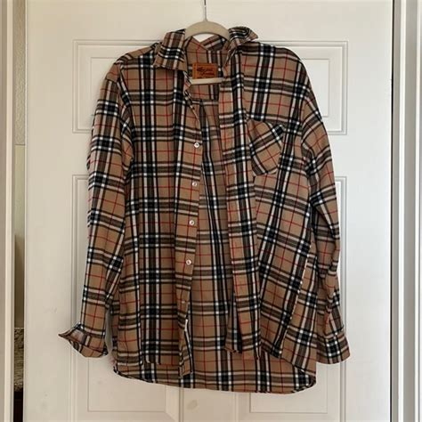 burberry look alike flannel|original burberry shirt.